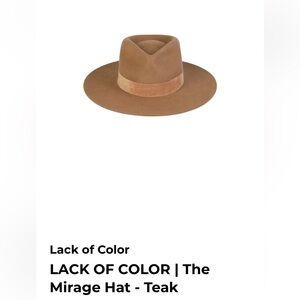 Lack Of Color Teak Mirage Hat